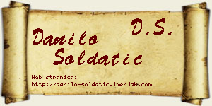 Danilo Soldatić vizit kartica